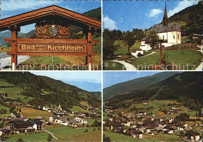 Bad Kleinkirchheim Kaernten Gesamtansicht Ortsschild Kirche