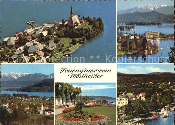 Woerthersee Fliegeraufnahme Maria Woerth Poertschach Krumpendorf Reifnitz Velden