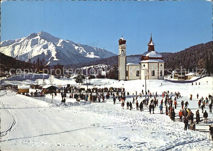 Seefeld Tirol Seekirchel und Eislaufplatz