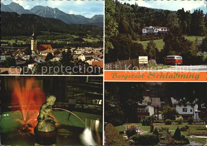 Schladming Obersteiermark Gesamtansicht Brunnen Minigolf