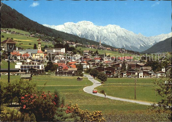 Fulpmes Tirol Blick gegen Telfes mit Bettelwurf