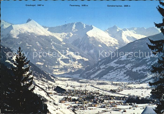 Bad Hofgastein Blick auf den Graukogel Feuersang Gamskarlspitze