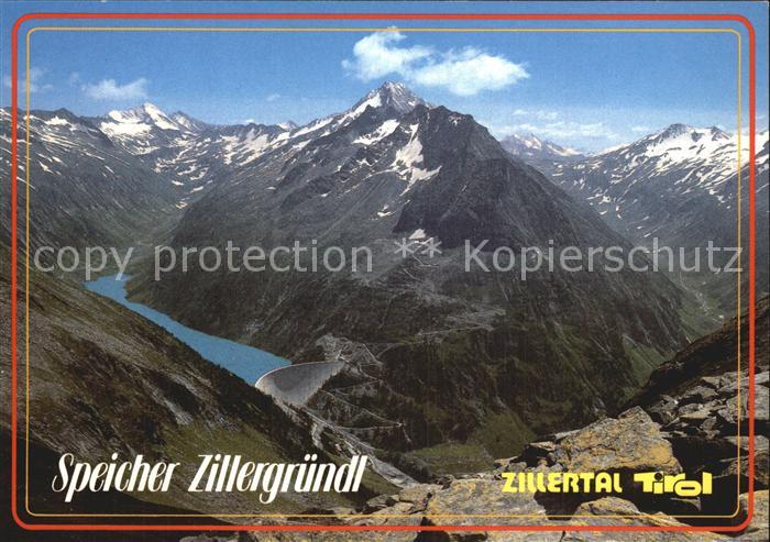 Zillertal Tirol Blick zum Speicher Zillergründl Heiligg