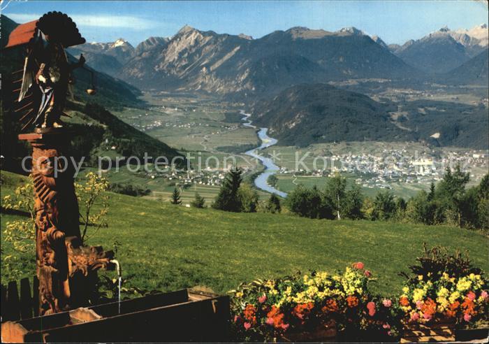 Moesern Blick auf ads Oberinntal mit Pfaffenhofen und Telfs