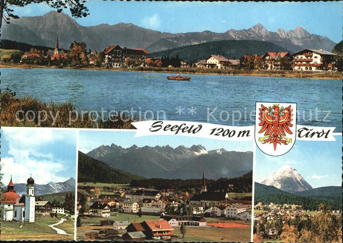 Seefeld Tirol See Kirche Teilansicht
