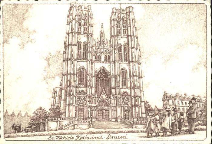Bruessel Bruxelles Saint Michiels Kathedraal