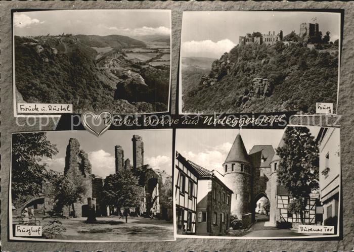 Nideggen Eifel Duerener Tor Burg Burghof