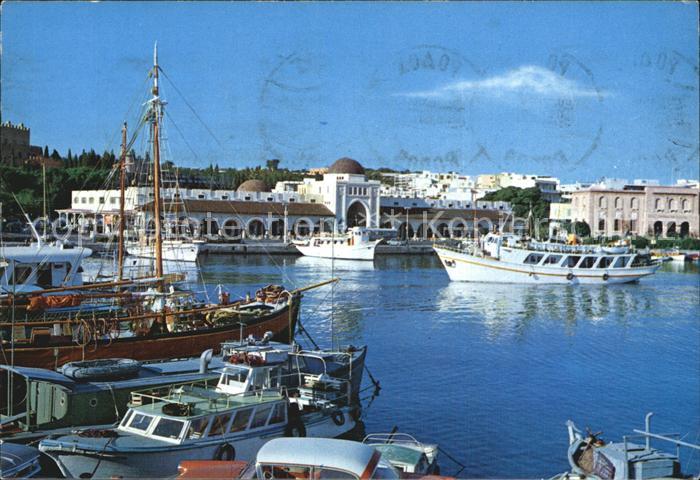 Rhodos Rhodes aegaeis Ansicht des Neuen Marktes