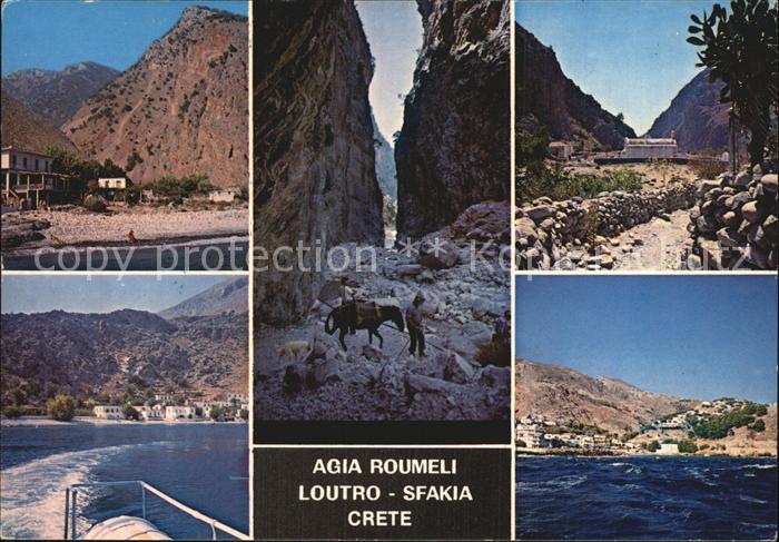 Sfakia Blick vom Meer Bucht Teilansicht