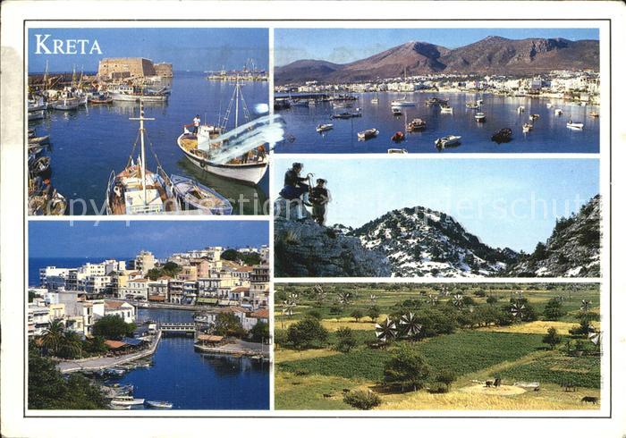 Kreta Crete Hafen Teilansicht Hafeneinfahrt