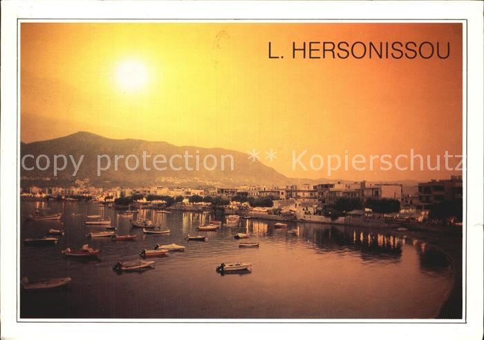 Hersonissou Limenas Chersonisou Sonnenuntergang