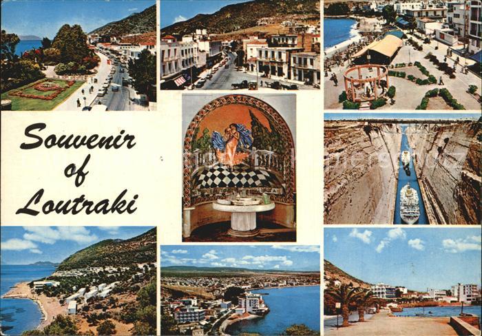 Loutraki Greece Meeresenge Park Bucht Taufbecken