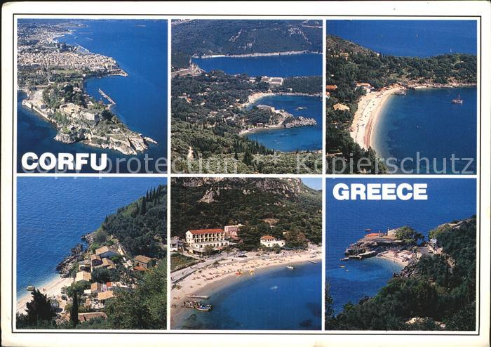 Corfu Korfu Fliegeraufnahme
