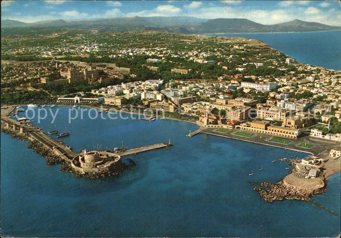 Rhodos Rhodes aegaeis Fliegeraufnahme