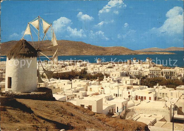 Mykonos Kykladeninsel aegaeis Die Muehle
