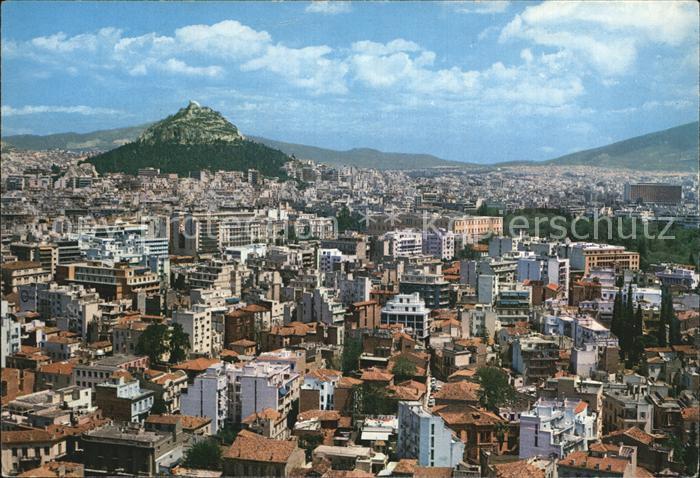 Athen Griechenland Teilansicht der Akropolis