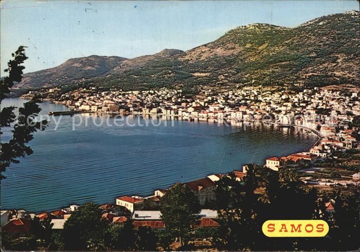 Samos Griechenland Teilansicht der Bucht