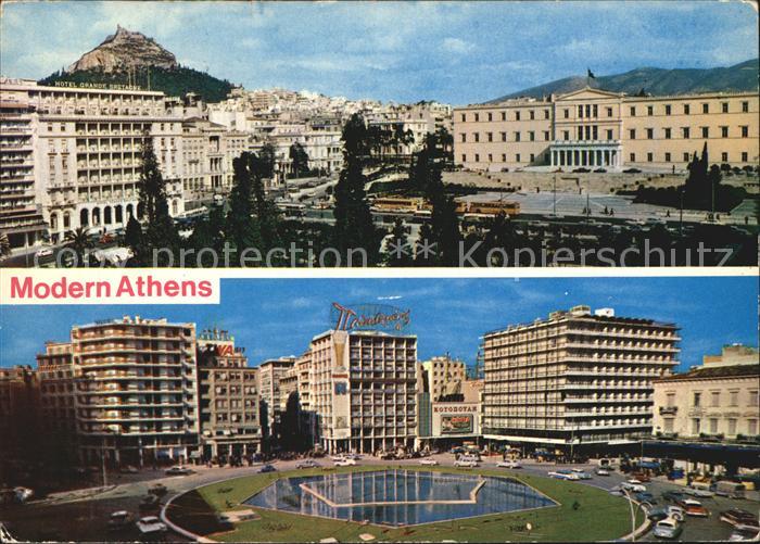 Athen Griechenland Syntagna- und Omonia Platz
