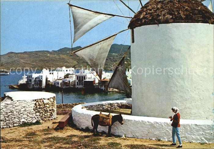 Mykonos Kykladeninsel aegaeis Muehle