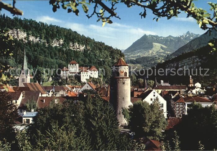 Feldkirch Vorarlberg Schattenburg und Katzenturm