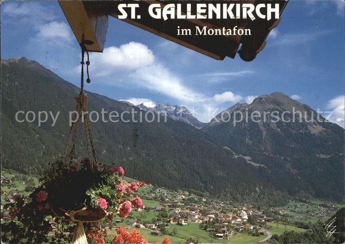 St Gallenkirch Vorarlberg Fliegeraufnahme