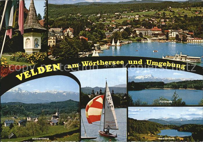 Velden Woerthersee Koestenberg Saisersee Forstsee Gesamtansicht