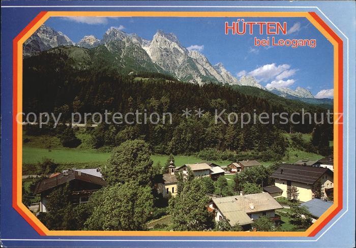 Leogang Teilansicht von Huetten