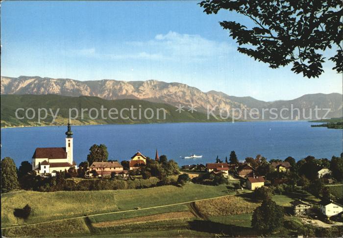 Attersee Gegen Hoellengebirge