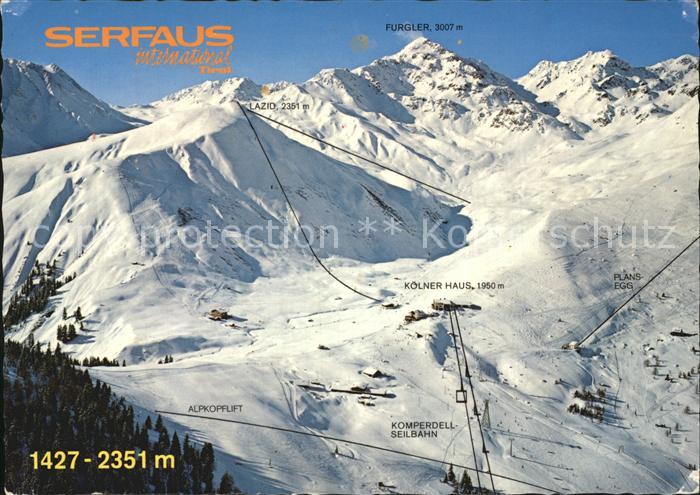 Serfaus Tirol Koelner Haus Komperdell Seilbahn