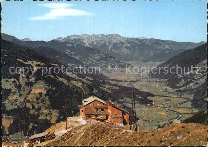 Gerlos Gerlossteinhaus mit Blick auf Zillertal und Rofan