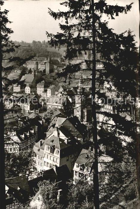 Monschau Montjoie NRW Blick auf die Altstadt