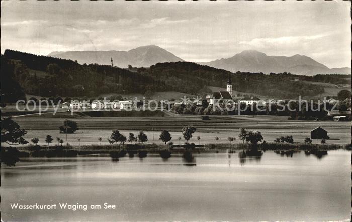Waging See Panorama Wasserkurort Chiemgauer Alpen