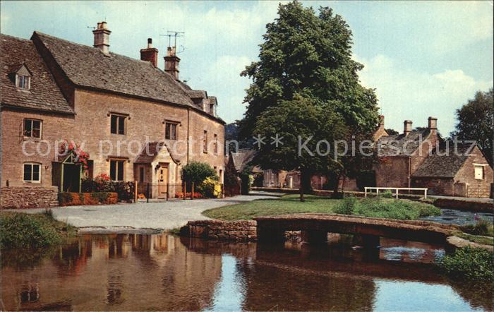 Lower Slaughter Village on River Eye