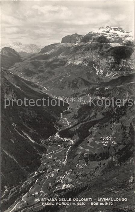Passo Pordoi Strada delle Dolomiti Livinallongo