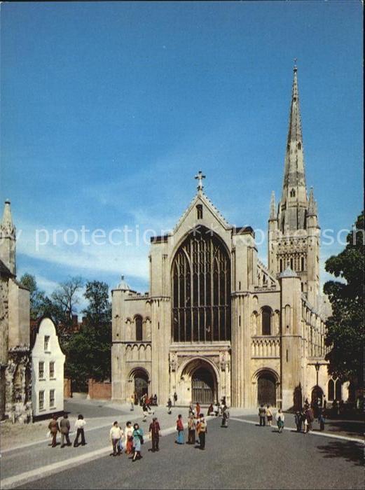 Norwich UK West Front Cathedral Cotman Color Series