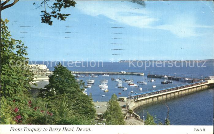 Torquay Torbay Harbour view to Berry Head Devon
