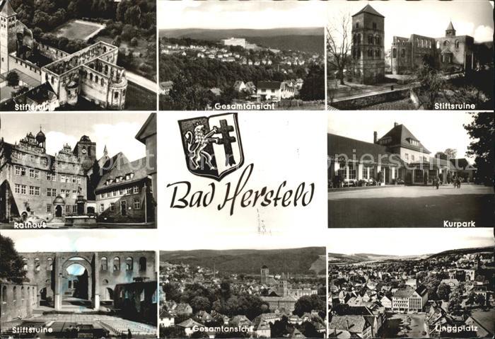 Bad Hersfeld Stiftsruine Kurpark Rathaus Linggplatz