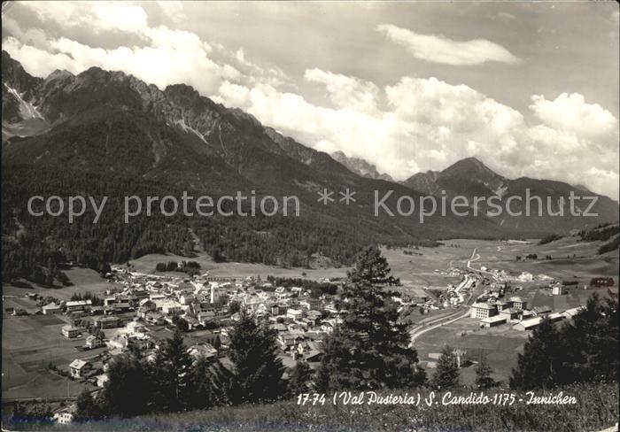 San Candido Innichen Gesamtansicht mit Alpenpanorama