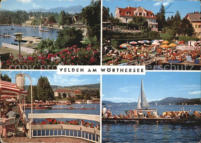 Velden Woerthersee Uferpromenade Badesteg Restaurant Terrasse