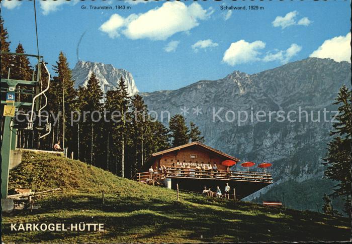 Abtenau Karkogel Huette Sessellift Wandergebiet Tennengebirge
