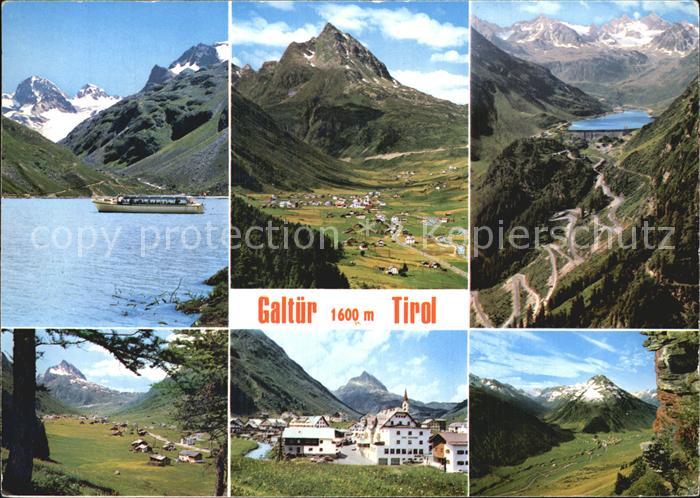 Galtuer Tirol Bootsfahrt Stausee Alpenpanorama Gebirgsstrasse