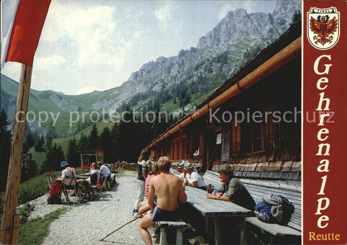 Reutte Tirol Gehrenalpe mit Gehrenalpe