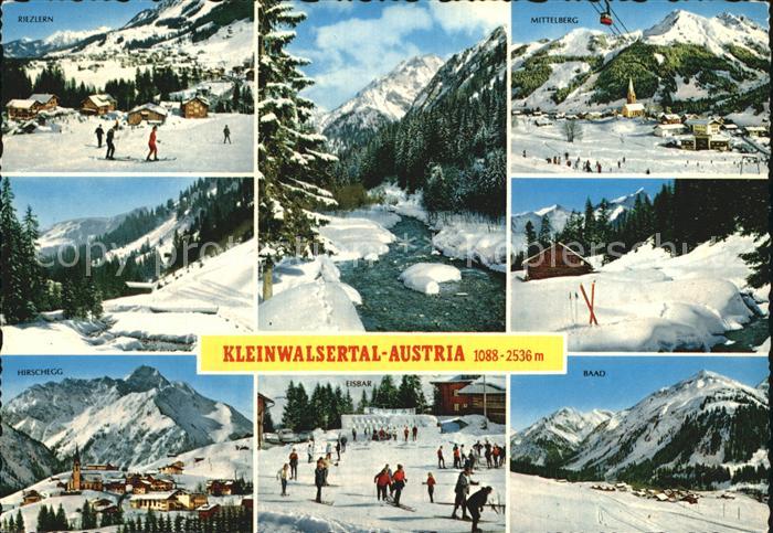 Kleinwalsertal Wintersportplaetze in den Alpen