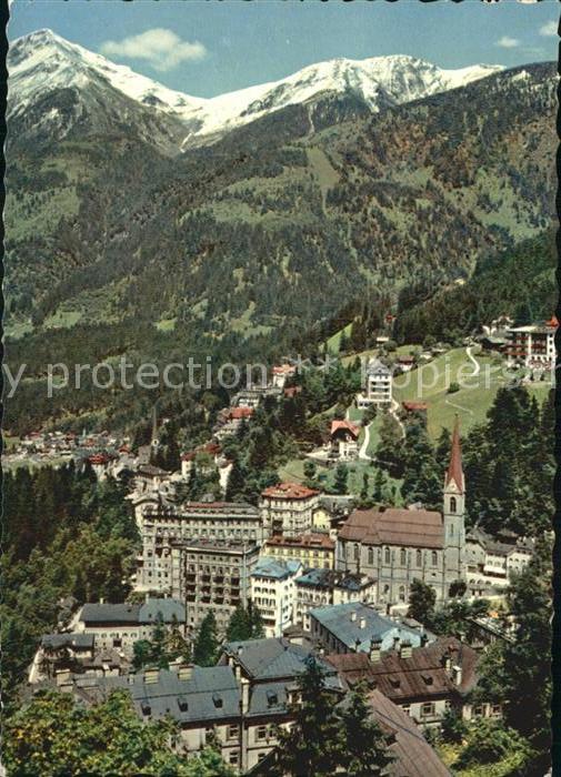 Bad Gastein Teilansicht Weltkurort mit Graukogel und Feuersang