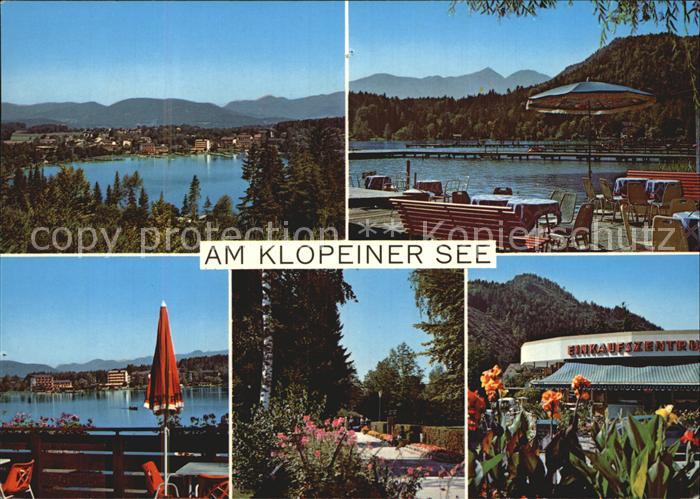 Klopeinersee waermster Badesee Europas Restaurant Terrasse Alpenblick