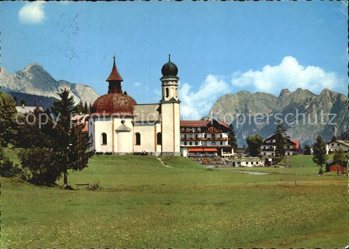 Seefeld Tirol Seekirchl gegen Karwendel