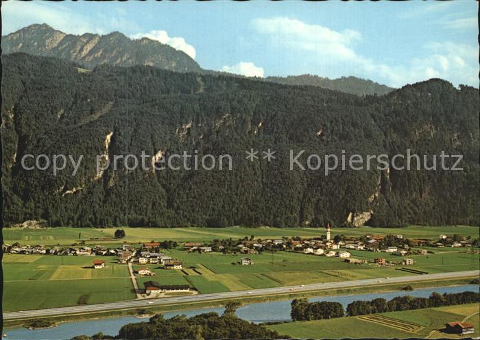 Radfeld Rattenberg Panorama Unterinntal gegen Gratlspitze Kitzbueheler Alpen