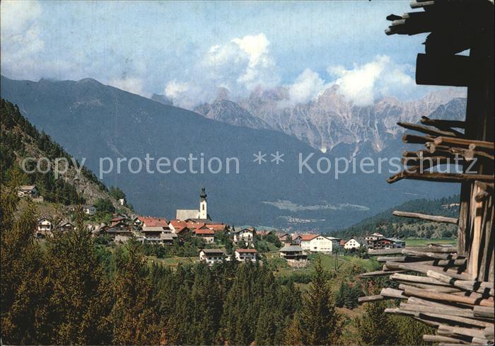 Arzl Pitztal Gesamtansicht mit Alpenpanorama Sommerfrische