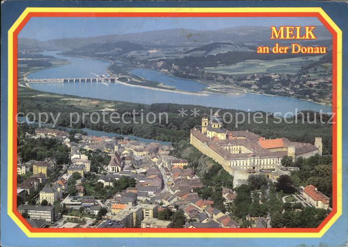 Melk Donau Benediktinerstift Barock Erbauer Jakob Prandtauer Fliegeraufnahme