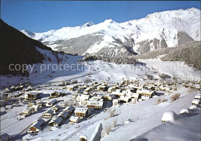 Nauders Tirol am Reschenpass Winterpanorama Alpen